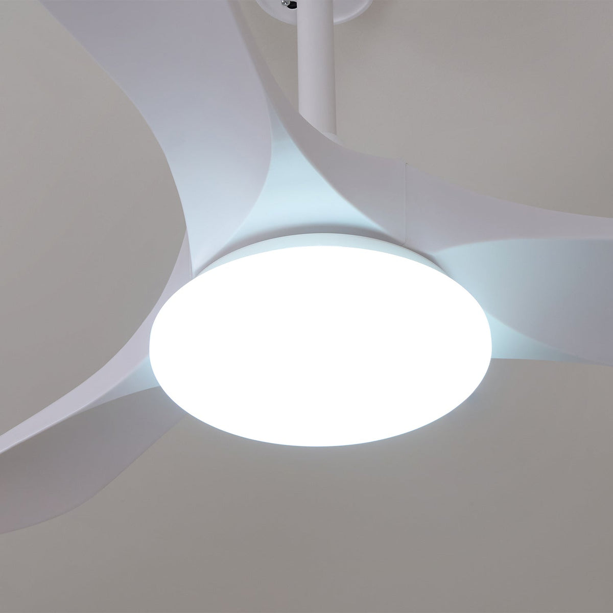 Plafondventilator met 35W-ledverlichting, houtnerf, 6 snelheden