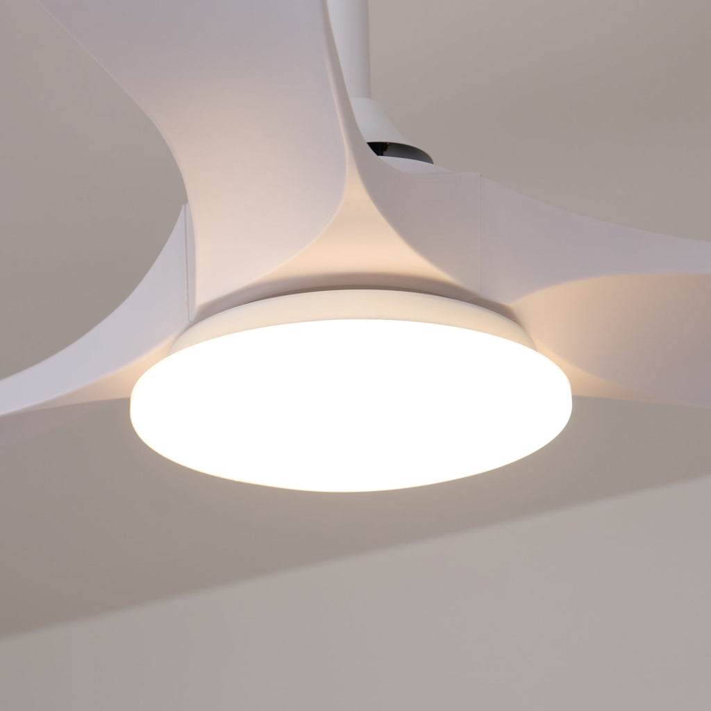 Plafondventilator met 35W-ledverlichting, houtnerf, 6 snelheden