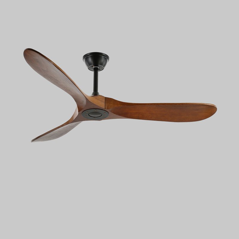 Wooden Ceiling Fan, Remote, 6 Speeds, 35W Motor, 106/132cm