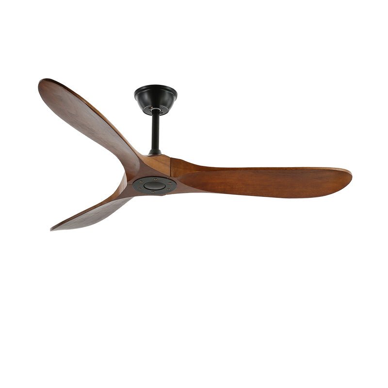 Wooden Ceiling Fan, Remote, 6 Speeds, 35W Motor, 106/132cm