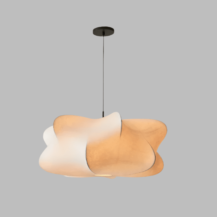 12-Inch Diameter Metal Pendant Light — Irregular Sphere Shade