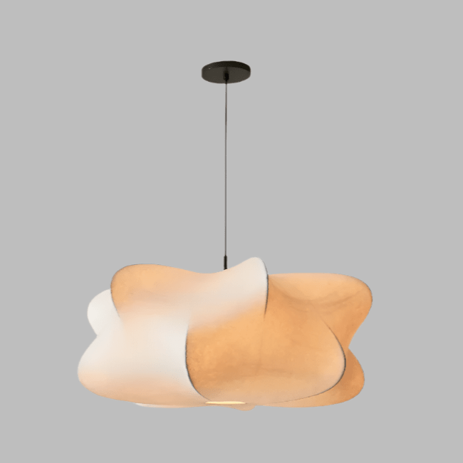 12-Inch Diameter Metal Pendant Light — Irregular Sphere Shade