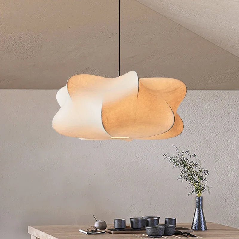 12-Inch Diameter Metal Pendant Light — Irregular Sphere Shade