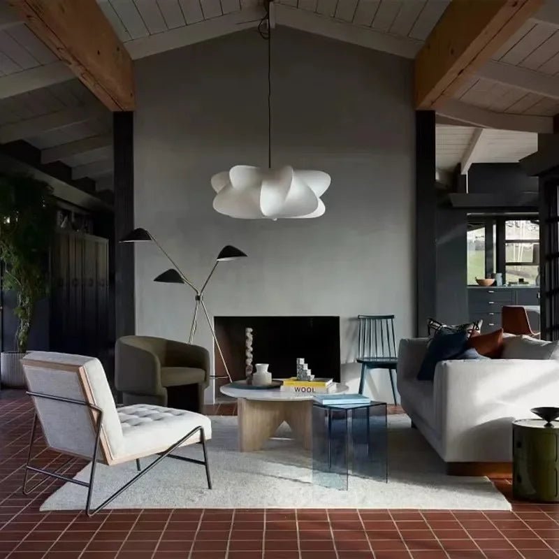 12-Inch Diameter Metal Pendant Light — Irregular Sphere Shade