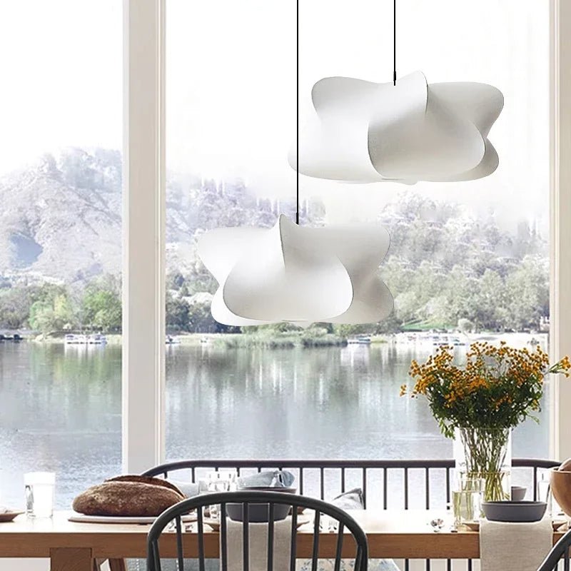 12-Inch Diameter Metal Pendant Light — Irregular Sphere Shade