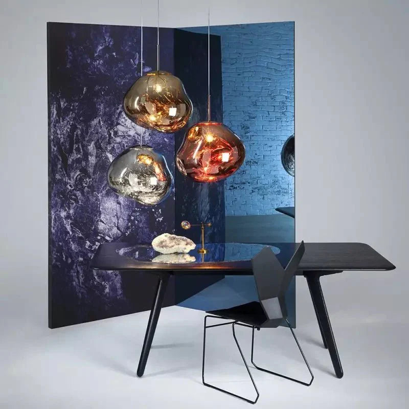 12-Inch Diameter Metal Pendant Light — Translucent Spherical Shade, Warm Diffused Glow