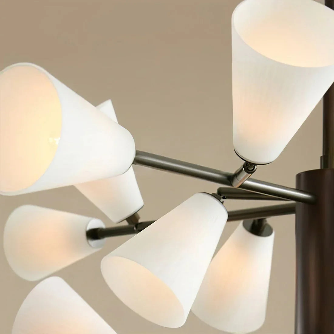 Mid-Century Cone Glass Chandelier | wildoxy