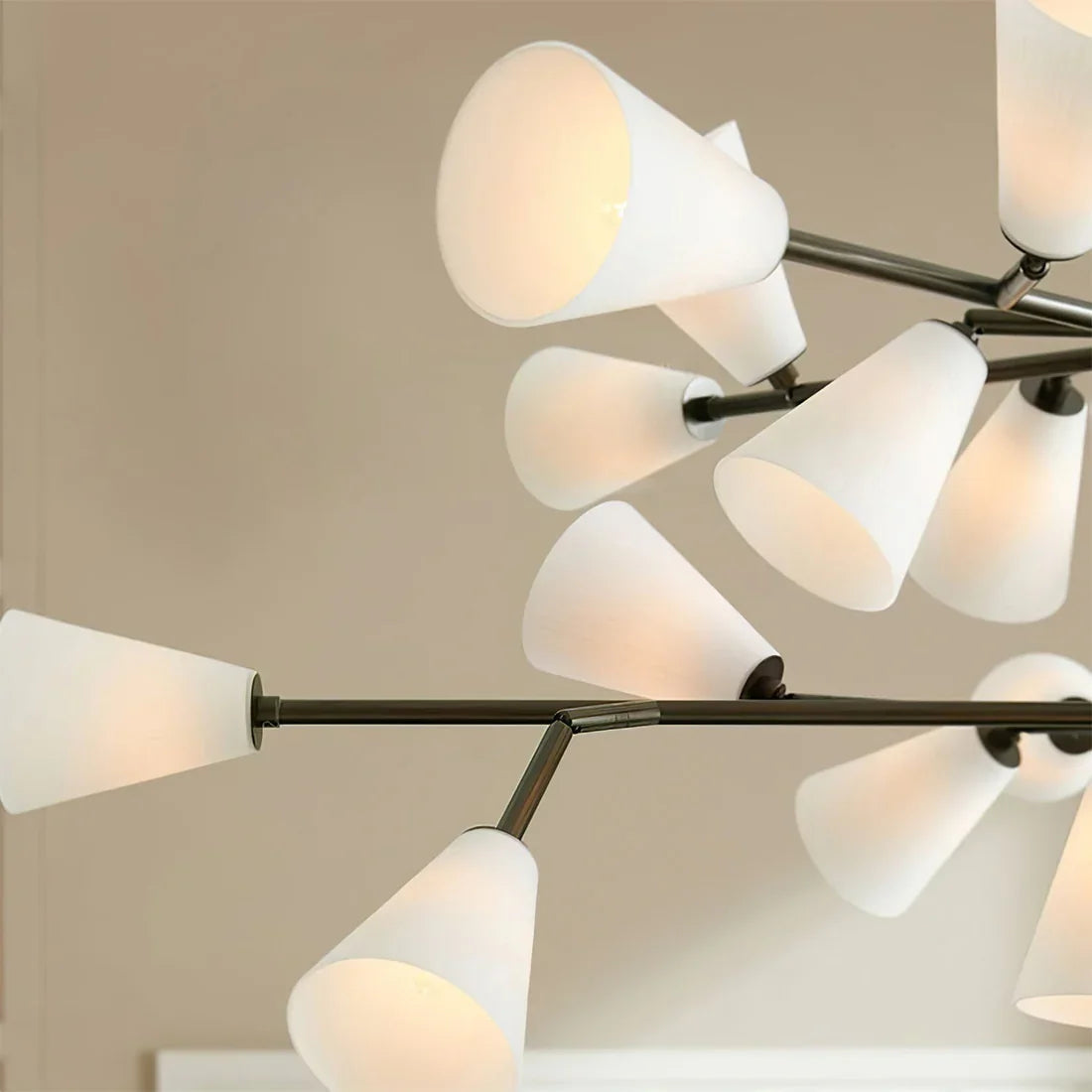 Mid-Century Cone Glass Chandelier | wildoxy