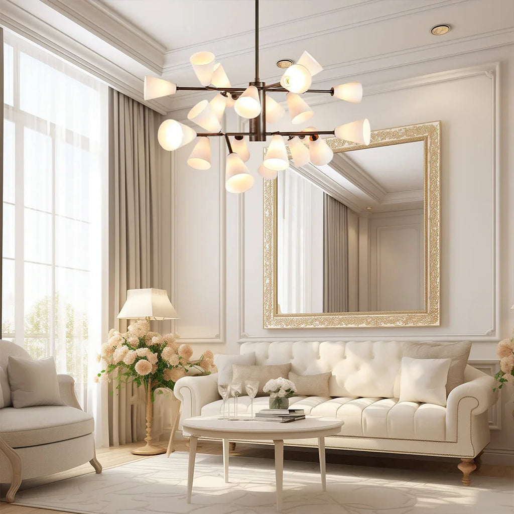 Mid-Century Cone Glass Chandelier | wildoxy