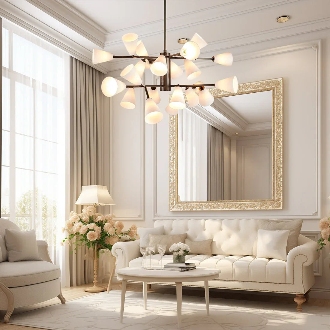 Mid-Century Cone Glass Chandelier | wildoxy