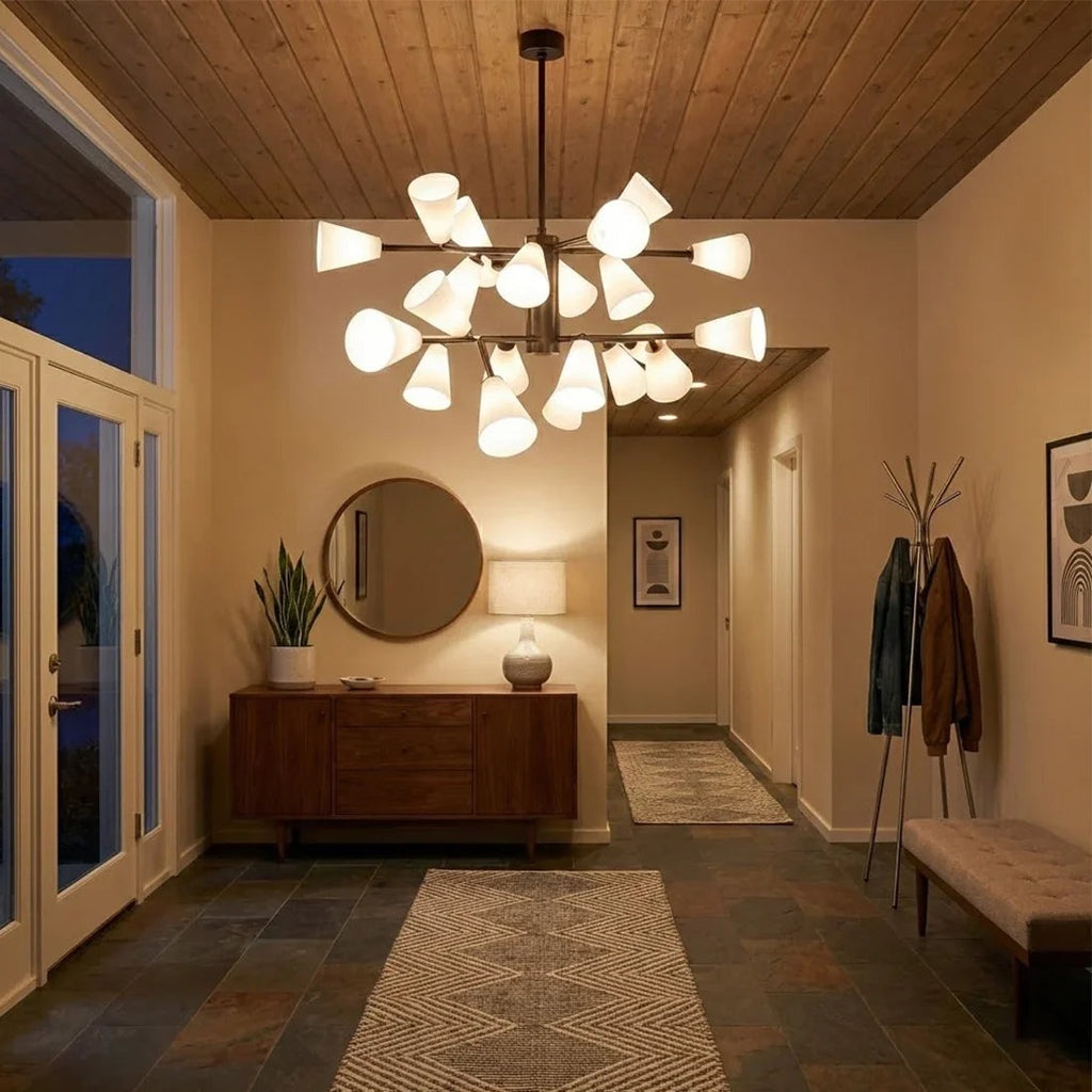 Mid-Century Cone Glass Chandelier | wildoxy