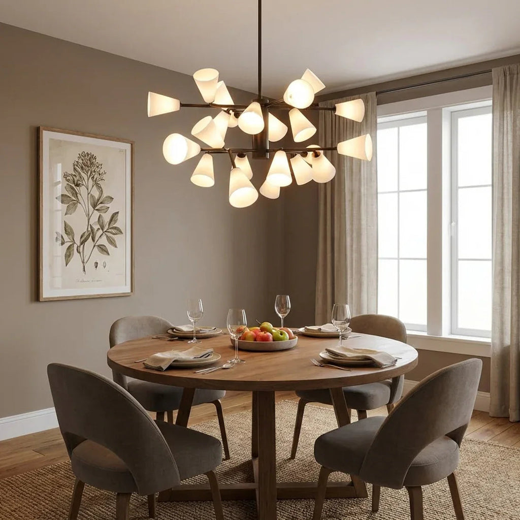 Mid-Century Cone Glass Chandelier | wildoxy