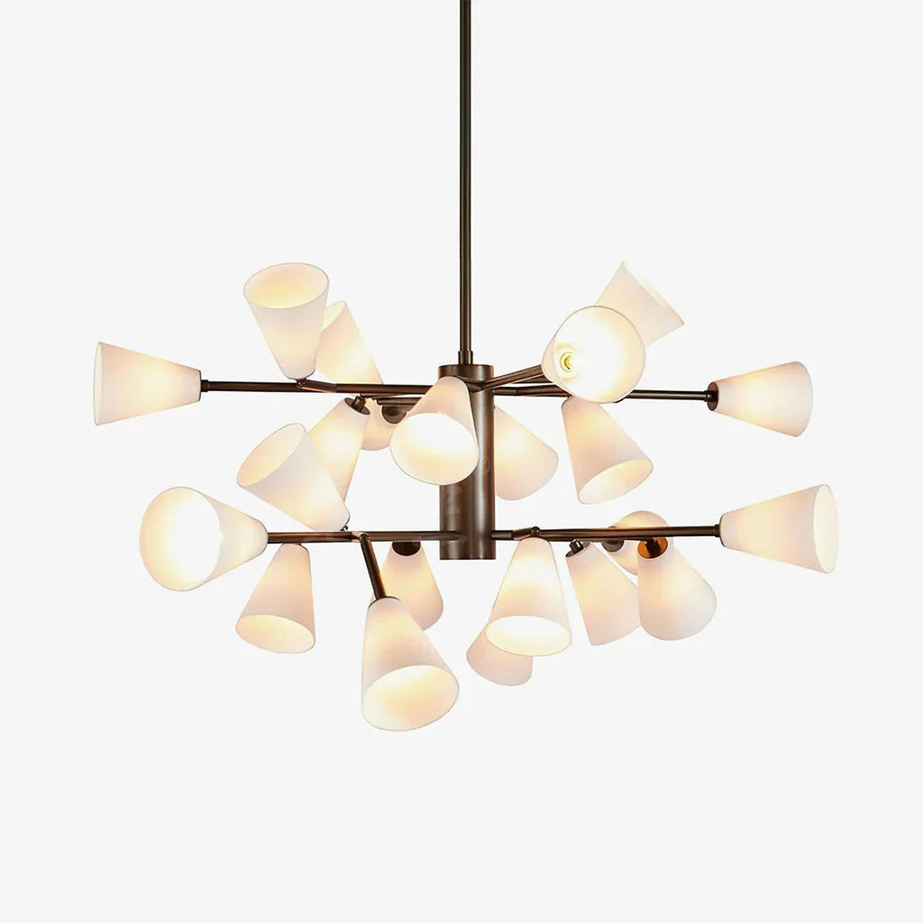 Mid-Century Cone Glass Chandelier | wildoxy