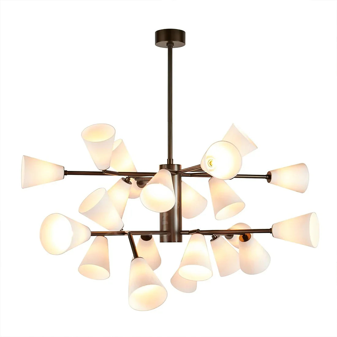 Mid-Century Cone Glass Chandelier | wildoxy