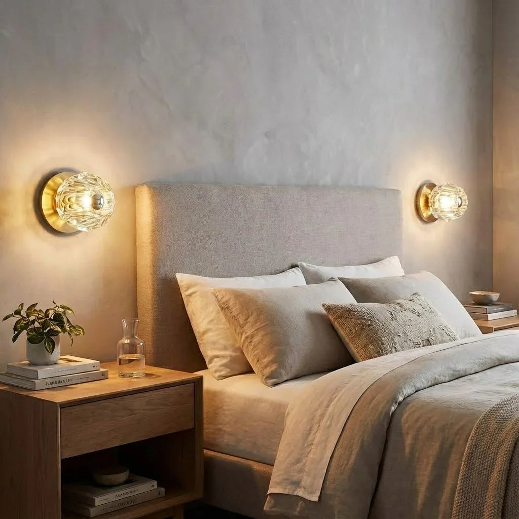 Mini Crystal Orb Bedside Wall Light | wildoxy