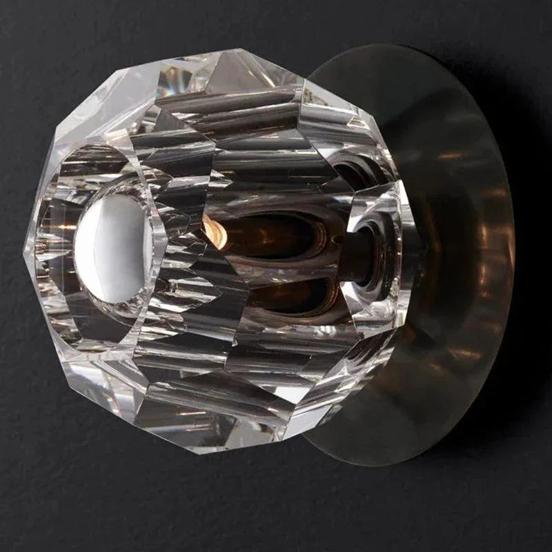 Mini Crystal Orb Bedside Wall Light | wildoxy