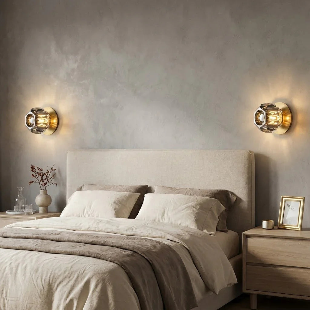 Mini Crystal Orb Bedside Wall Light | wildoxy