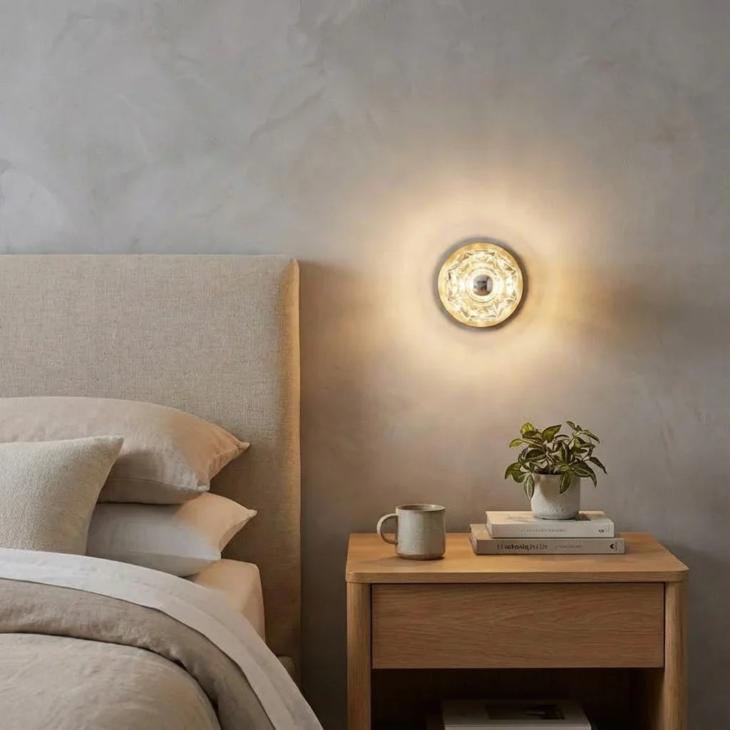 Mini Crystal Orb Bedside Wall Light | wildoxy