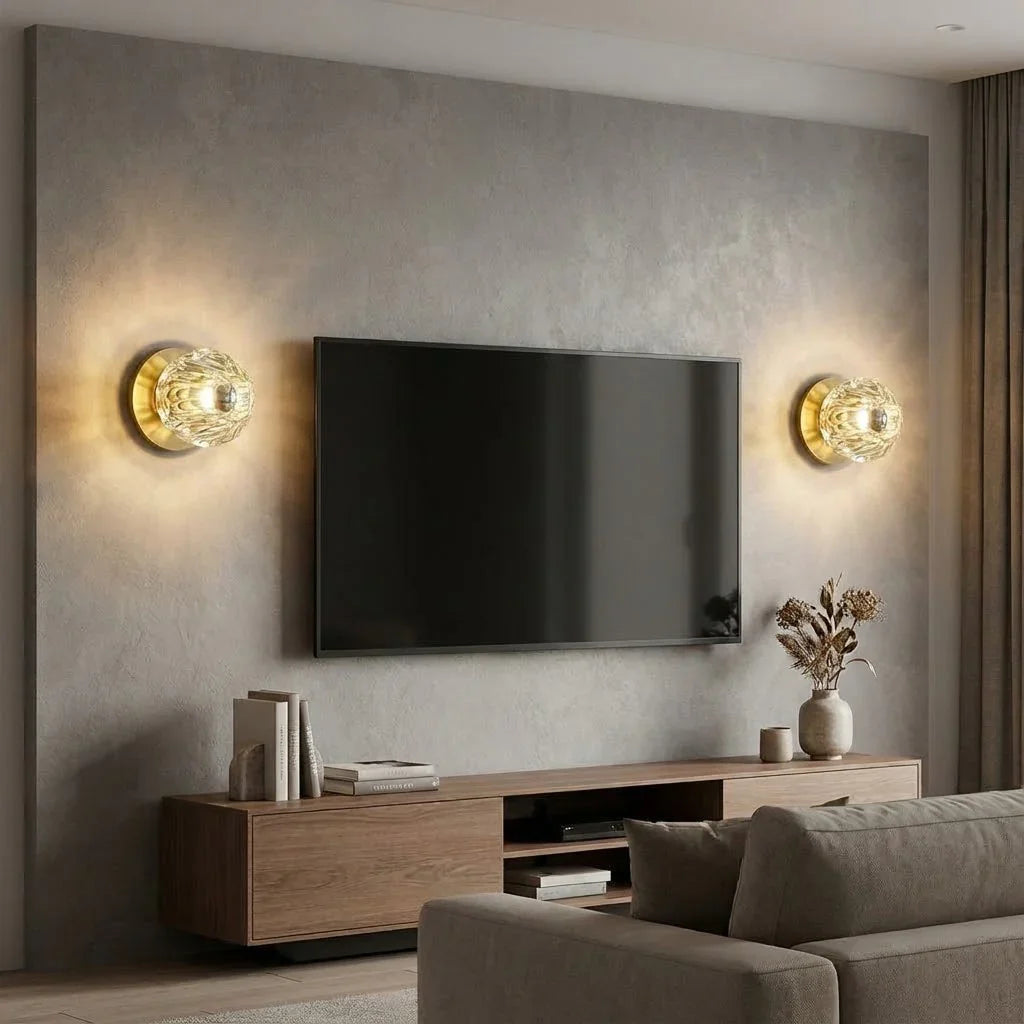 Mini Crystal Orb Bedside Wall Light | wildoxy