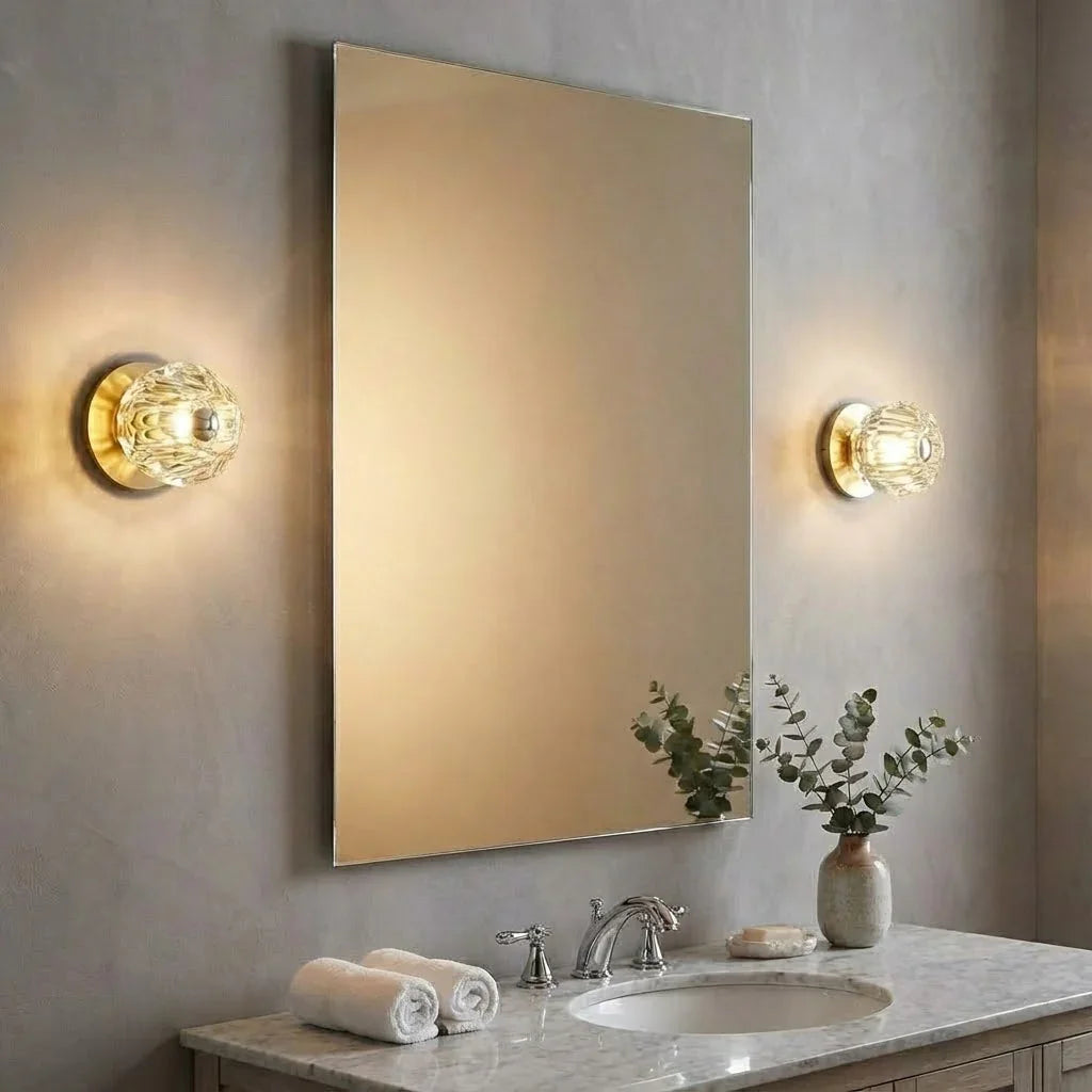 Mini Crystal Orb Bedside Wall Light | wildoxy