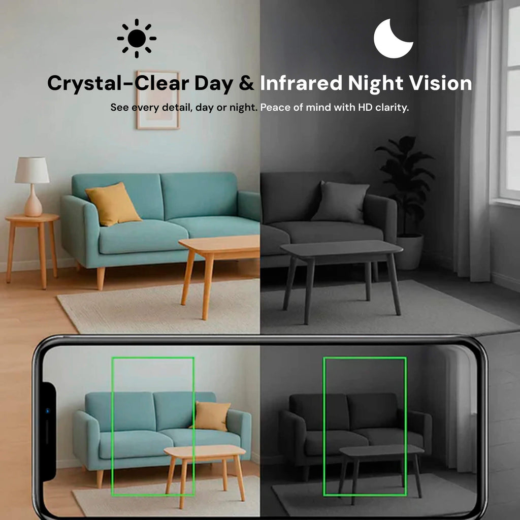 Cameră compactă de supraveghere - Audio, vedere nocturnă, WiFi și hotspot