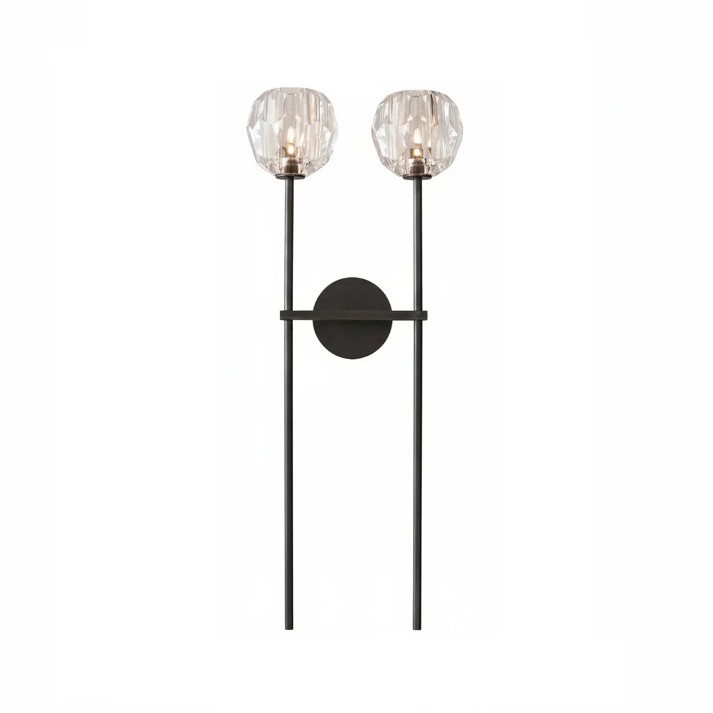Minimalist Double Crystal Wall Light | wildoxy
