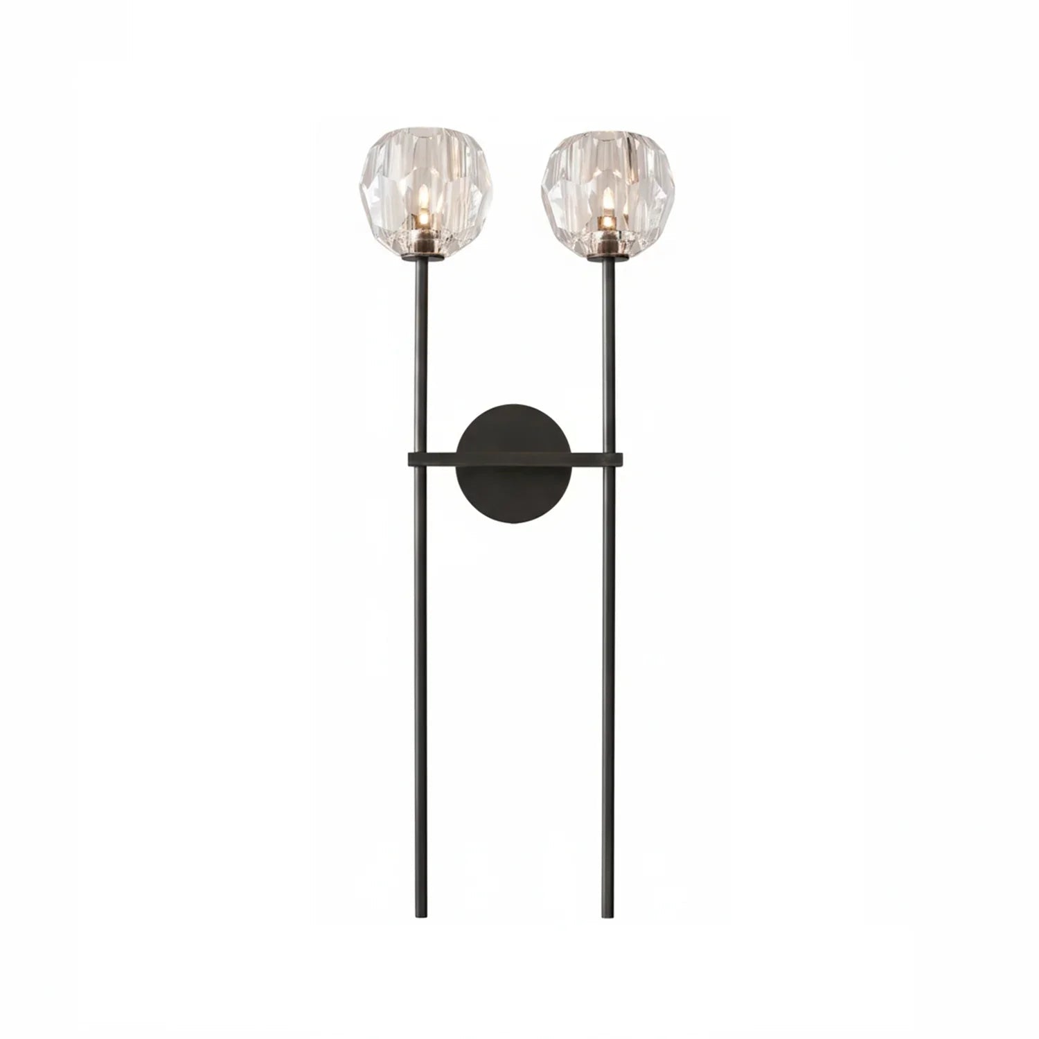 Minimalist Double Crystal Wall Light | wildoxy