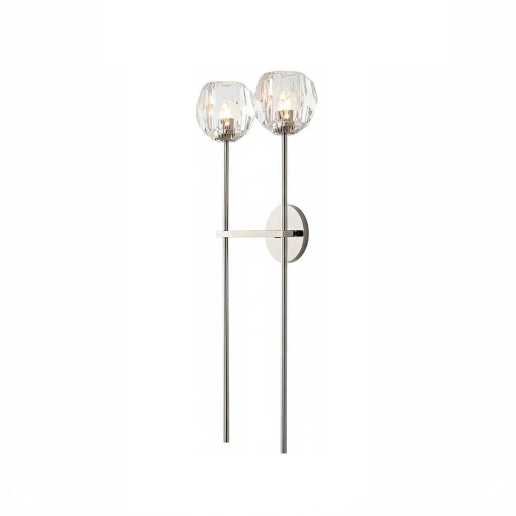 Minimalist Double Crystal Wall Light | wildoxy