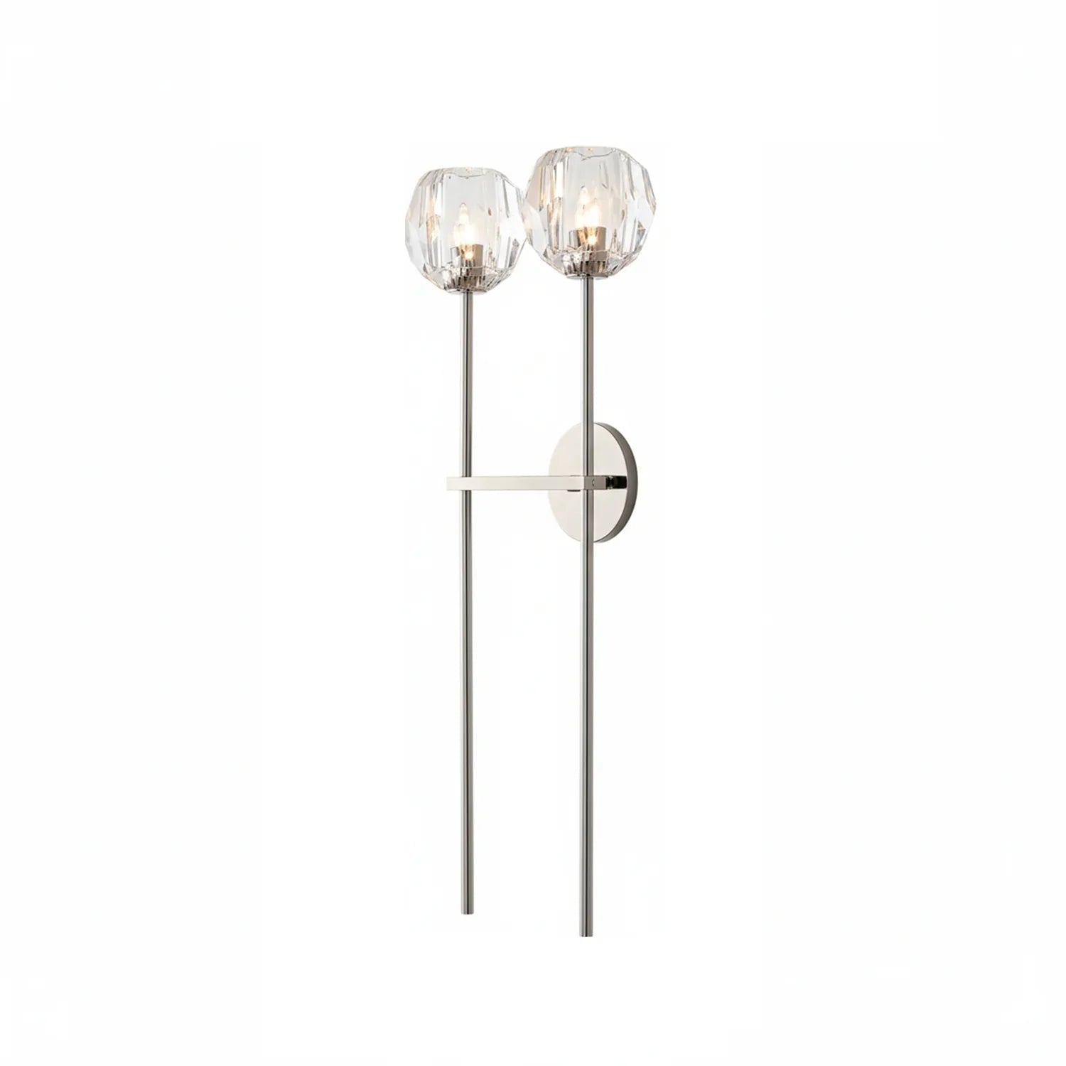 Minimalist Double Crystal Wall Light | wildoxy
