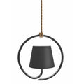 Minimalist LED Table Lamp — Open-Arched Frame in Black and Gold Finish