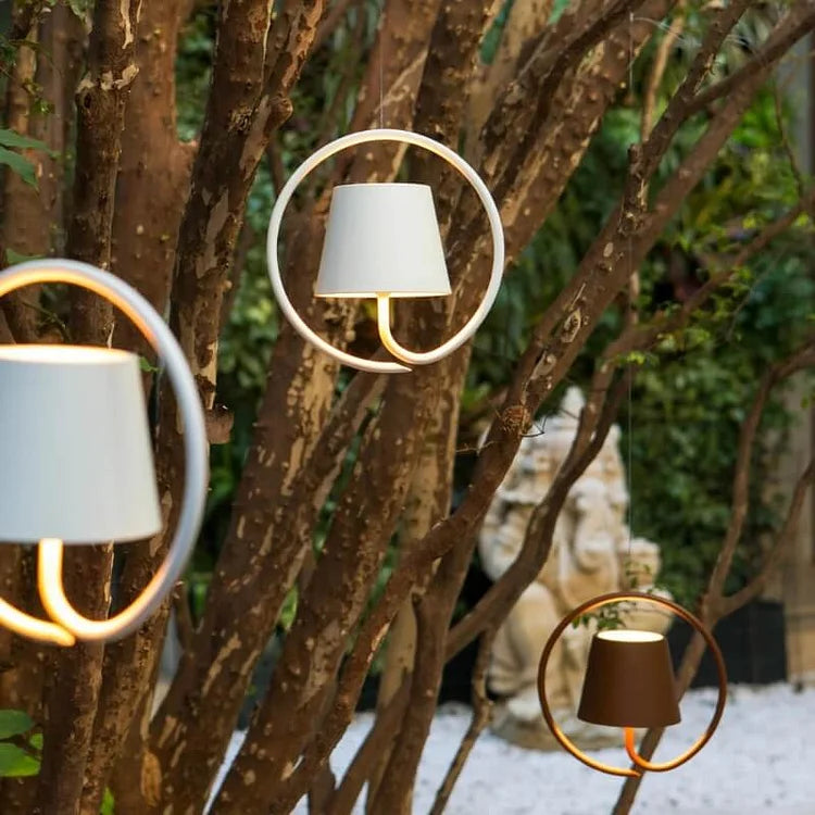 Minimalist LED Table Lamp — Open-Arched Frame in Black and Gold Finish