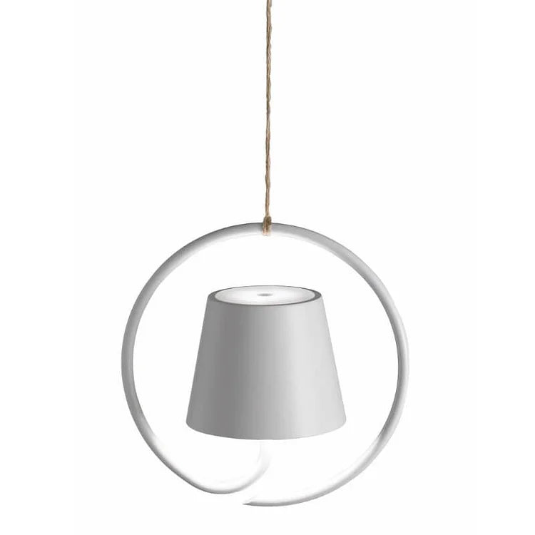 Minimalist LED Table Lamp — Open-Arched Frame in Black and Gold Finish