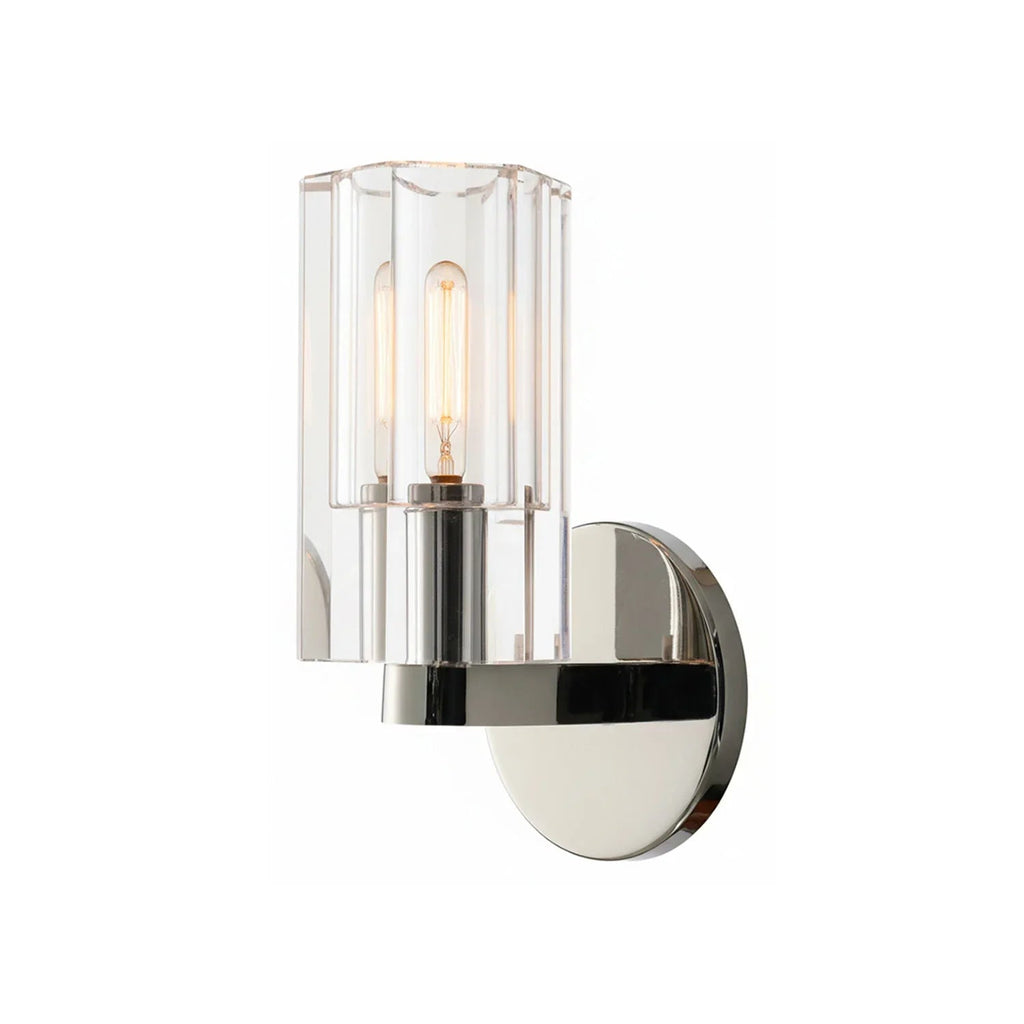 Modern Fluted Crystal Wall Sconce | wildoxy
