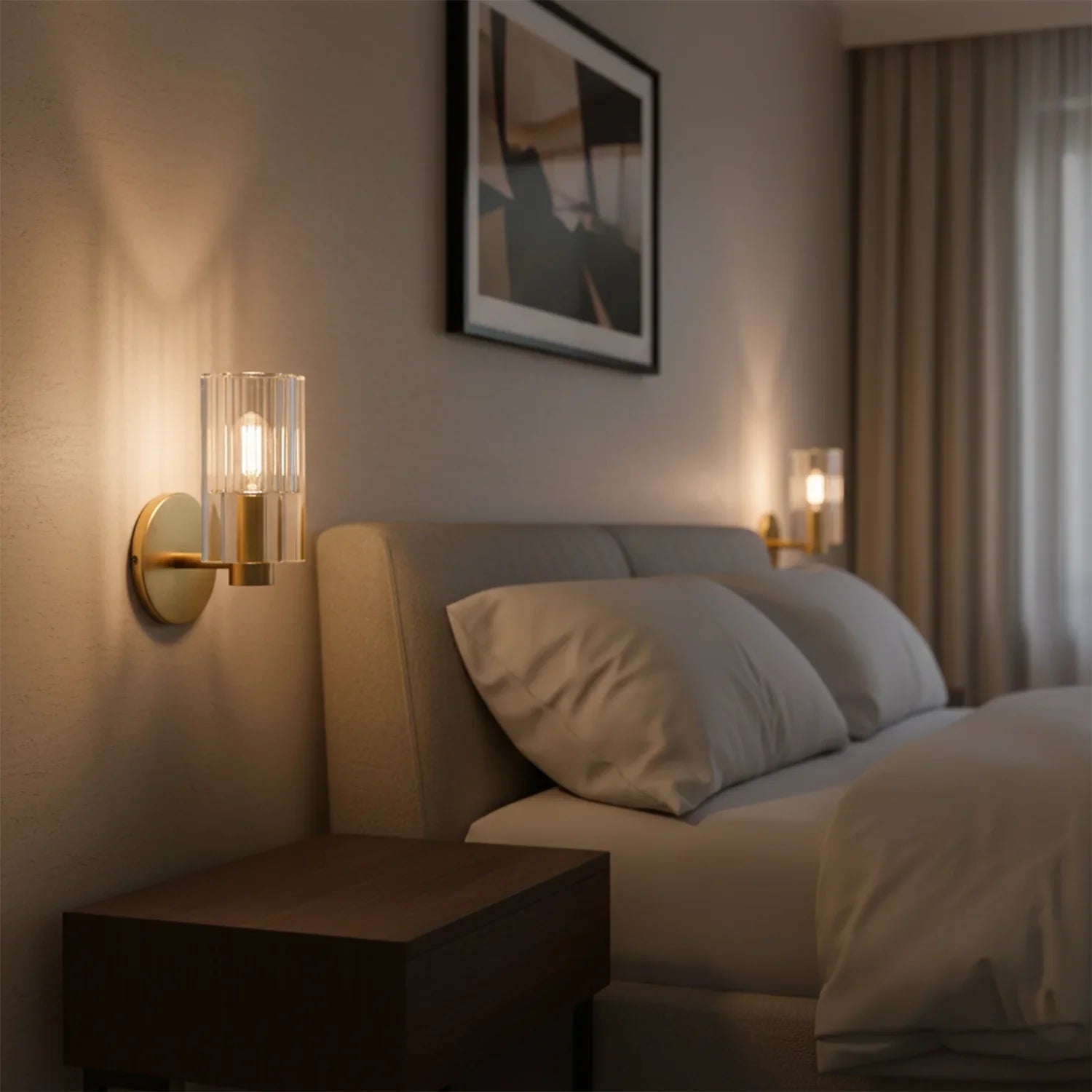 Modern Fluted Crystal Wall Sconce | wildoxy