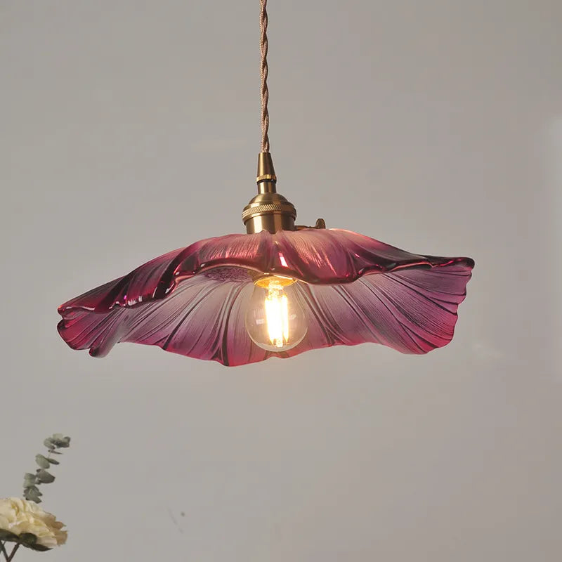*LunaBloom Floral Pendant Light — Warm Glow Blossom-Shaped Design*