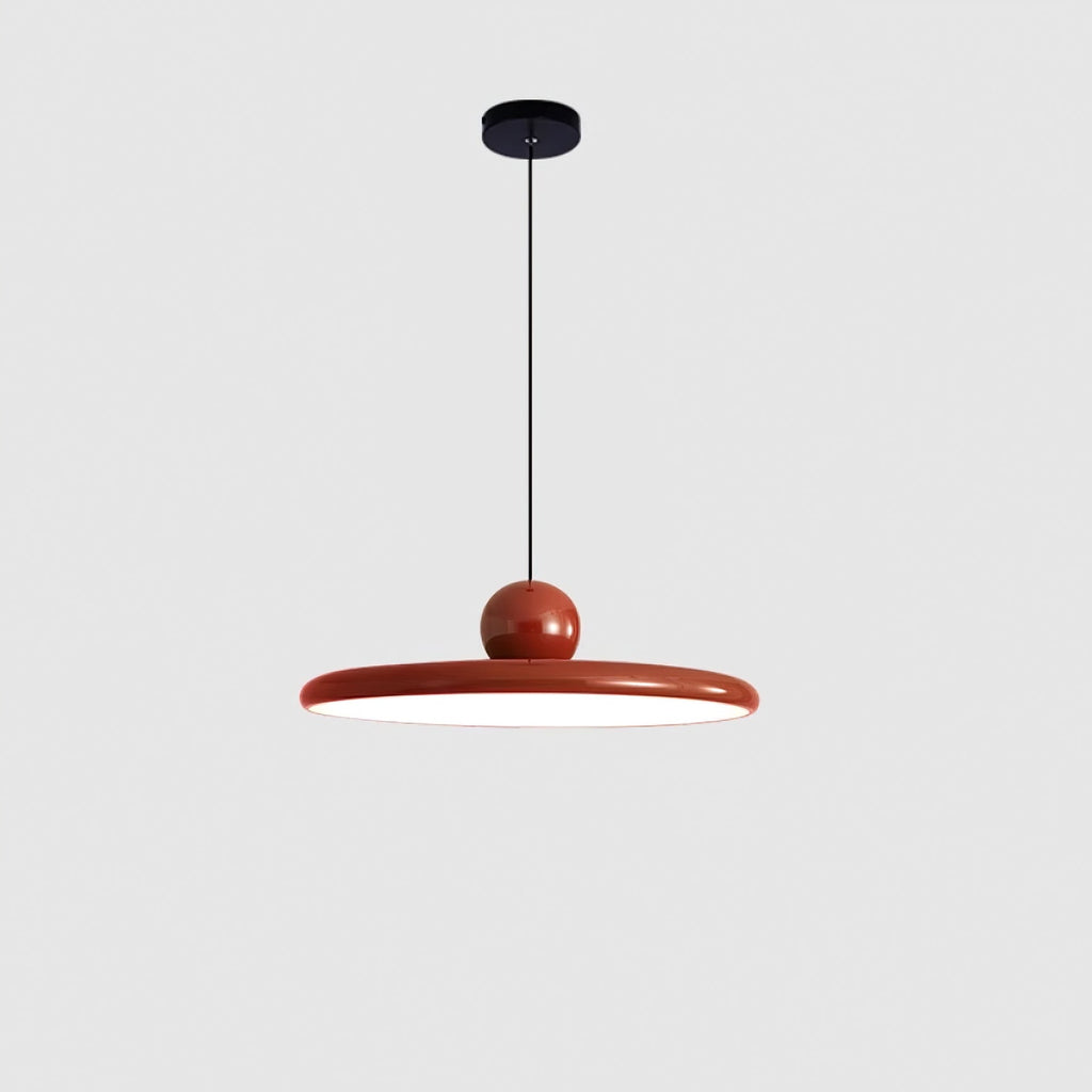 Contemporary Dome Pendant Ceiling Light — Minimalist Silhouette, Warm LED Bulb
