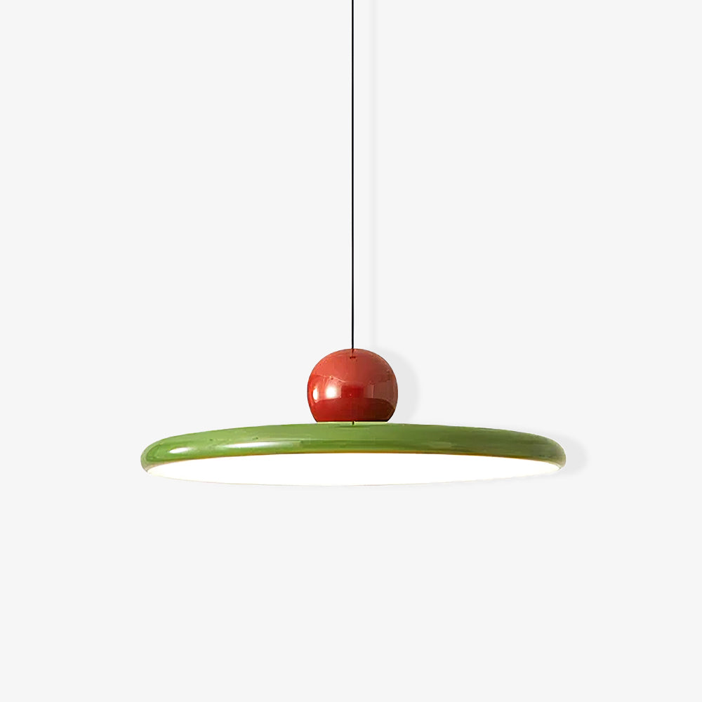 Contemporary Dome Pendant Ceiling Light — Minimalist Silhouette, Warm LED Bulb