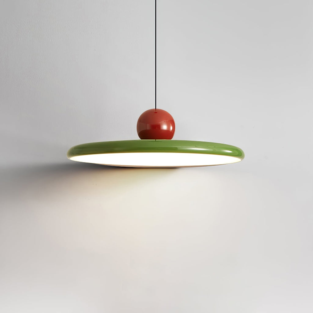 Contemporary Dome Pendant Ceiling Light — Minimalist Silhouette, Warm LED Bulb