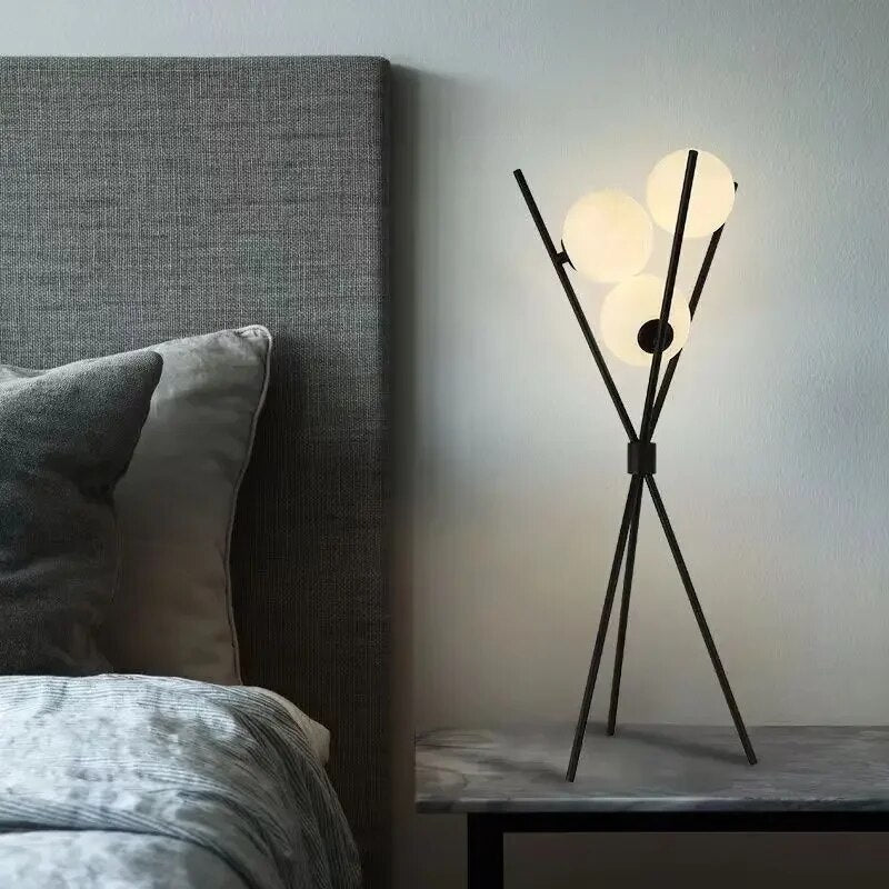 Moon-Inspired Modern Floor and Table Lamp — Sculptural Design, Soft LED Light