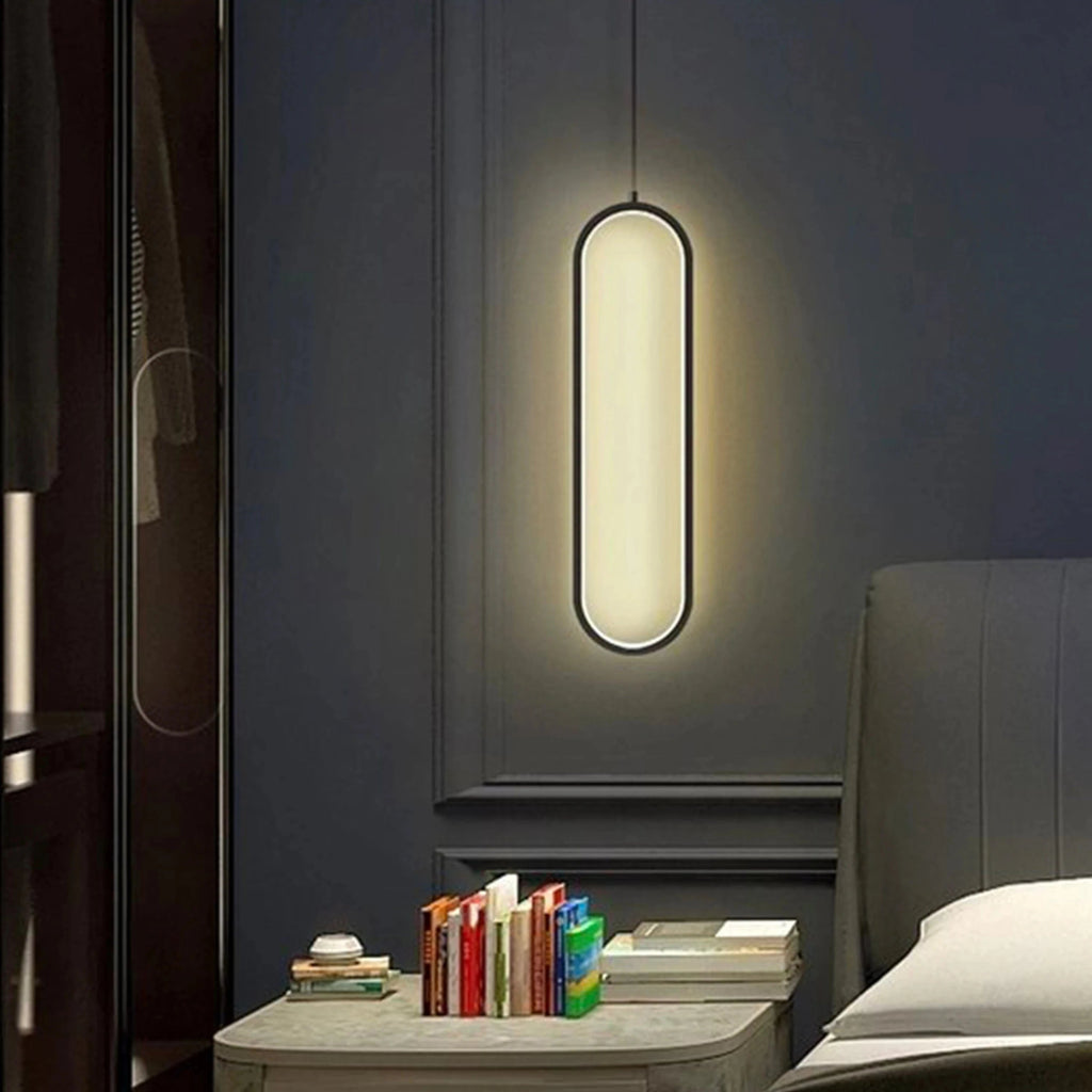 Modern Oval LED Pendant Light — Single or Double Head, 16W or 36W