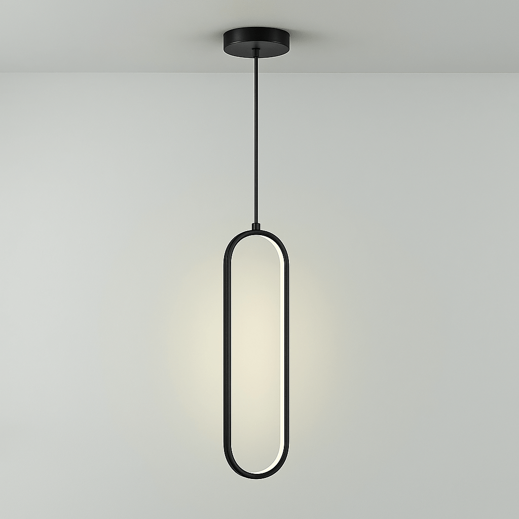 Modern Oval LED Pendant Light — Single or Double Head, 16W or 36W