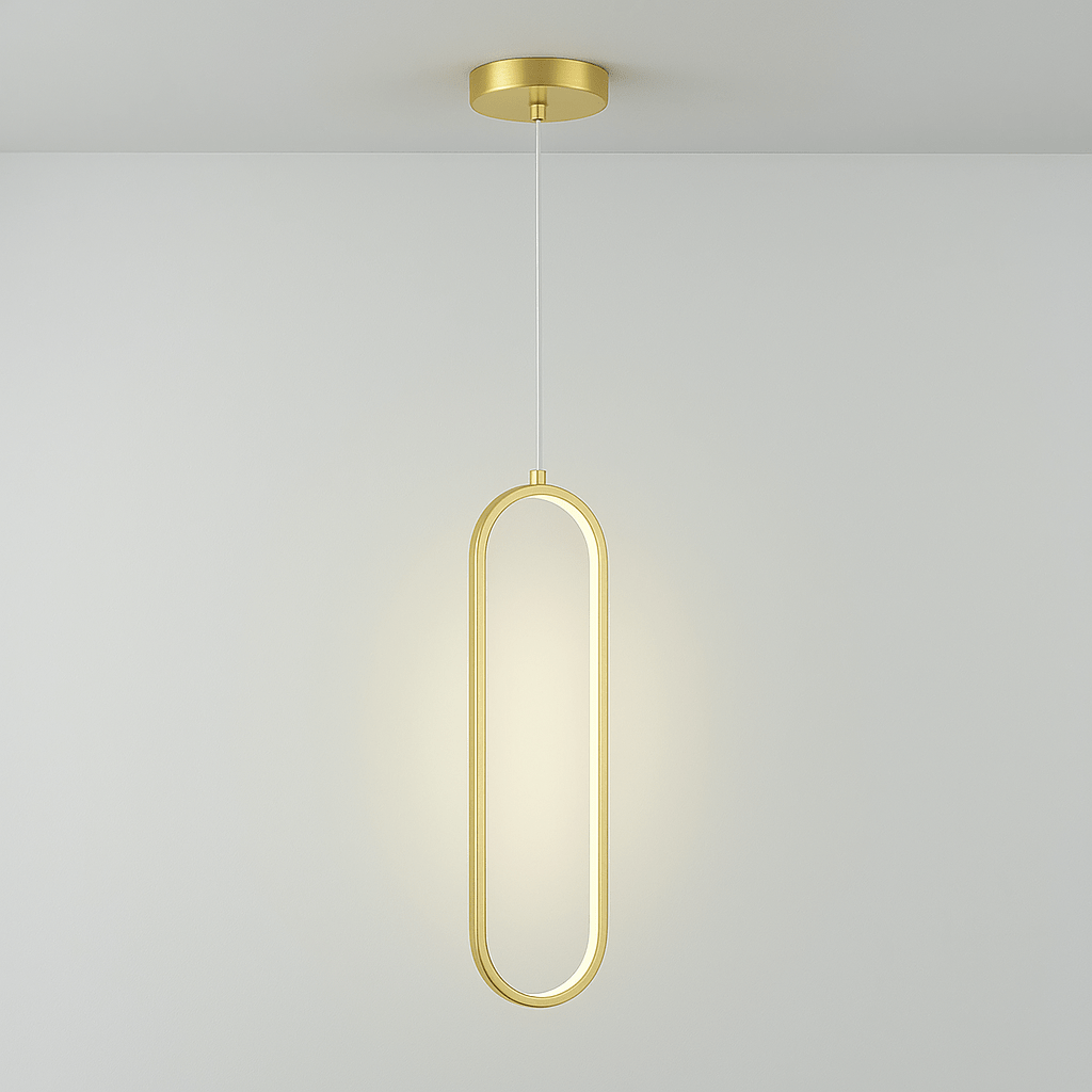 Modern Oval LED Pendant Light — Single or Double Head, 16W or 36W