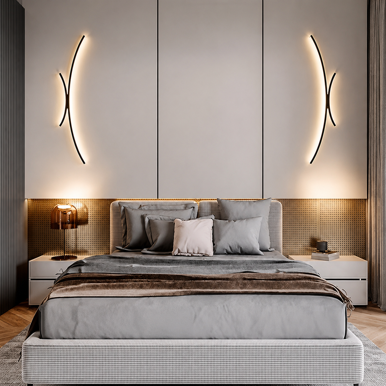 Modern LED Wall Light | Linear Wall Sconce for Bathroom, Living Room & Dining Spaces | Wildoxy