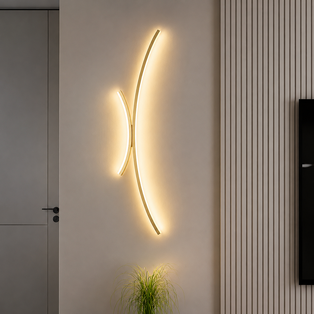 Modern LED Wall Light | Linear Wall Sconce for Bathroom, Living Room & Dining Spaces | Wildoxy
