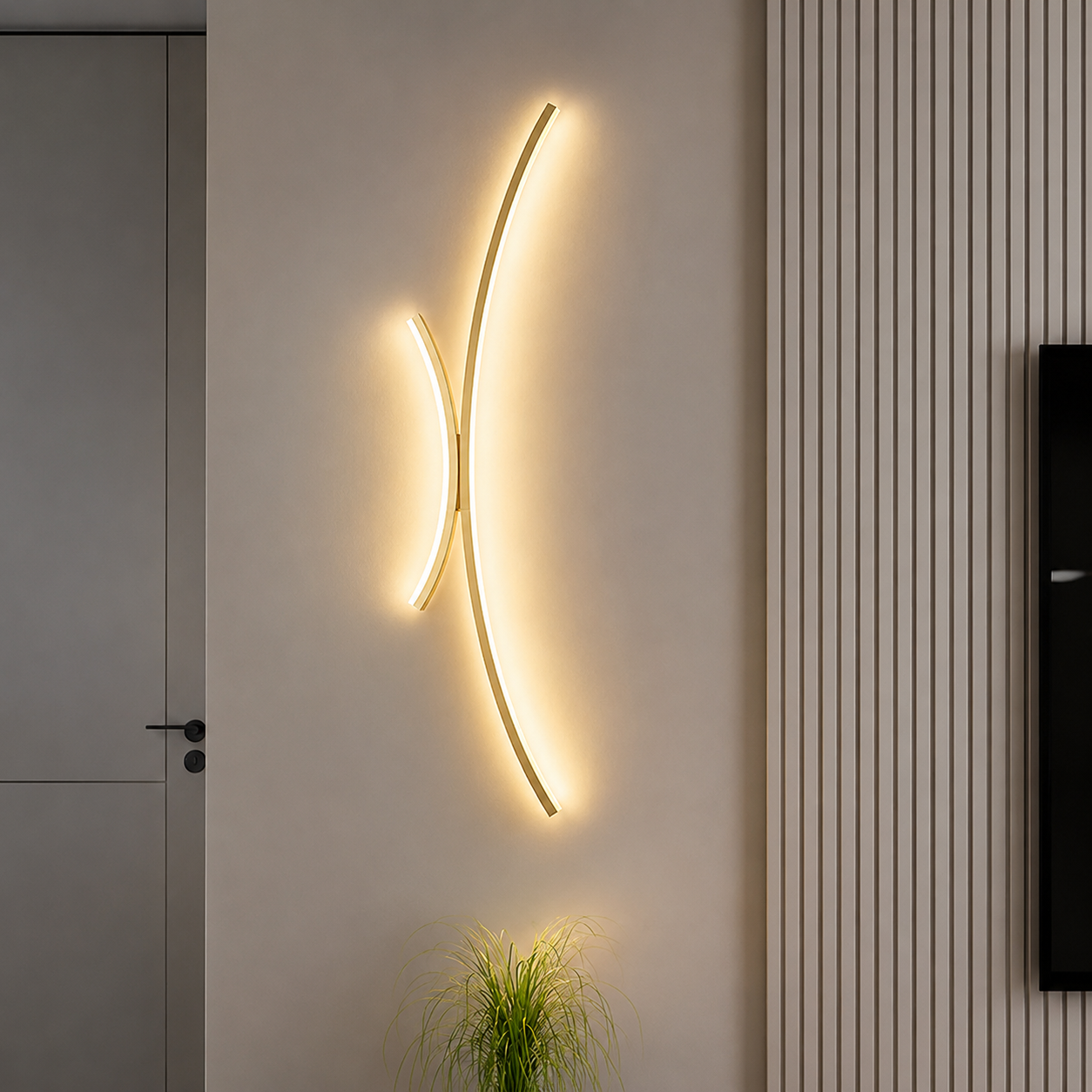 Modern LED Wall Light | Linear Wall Sconce for Bathroom, Living Room & Dining Spaces | Wildoxy