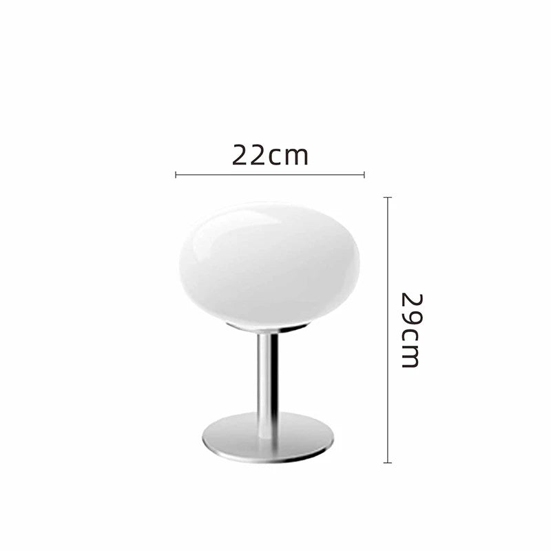 Soft LED Glow Dome Table Lamp — Modern Minimalist Curves