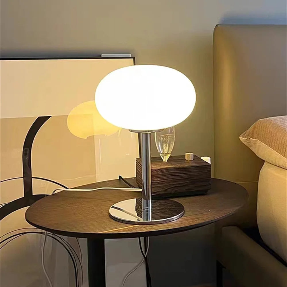 Soft LED Glow Dome Table Lamp — Modern Minimalist Curves