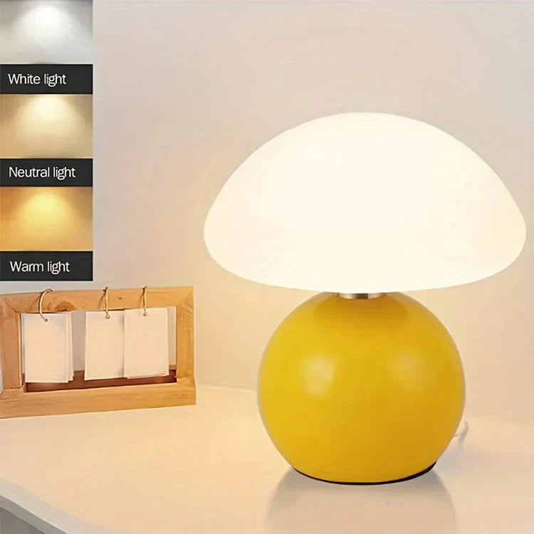 Modern Mushroom Table Lamp — Adjustable Soft LED Lighting