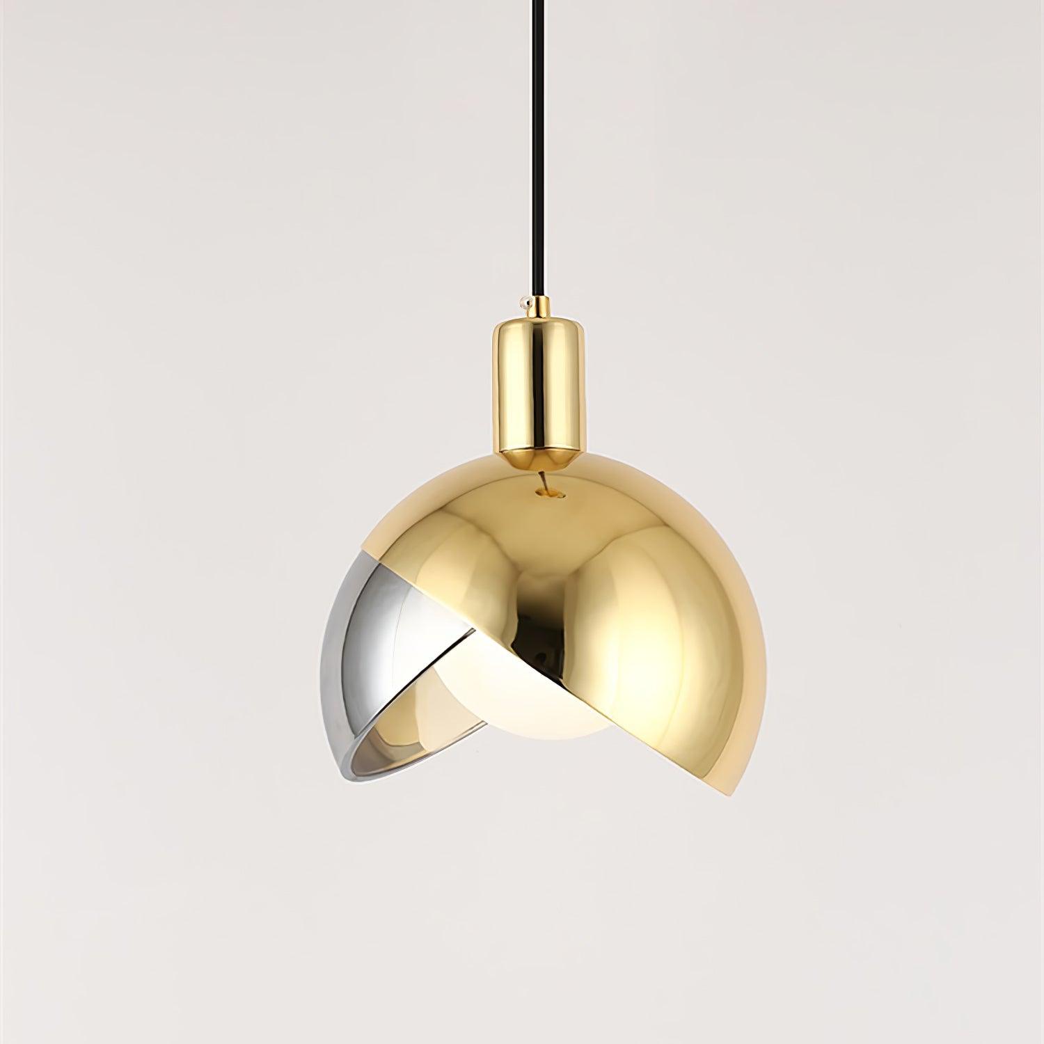 NovaLume Urban Pendant Light — Glass and Metal Frame, Minimalist Design