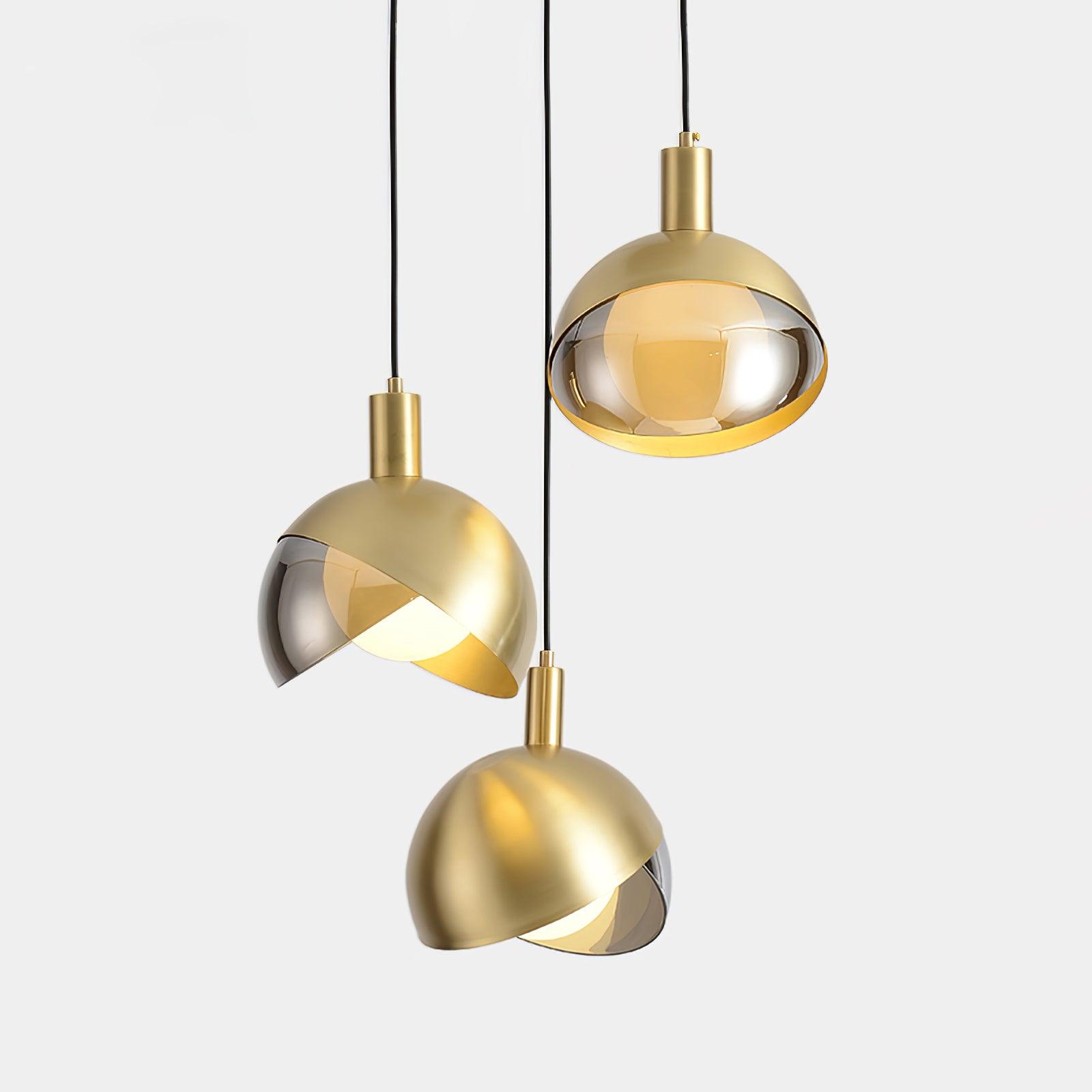 NovaLume Urban Pendant Light — Glass and Metal Frame, Minimalist Design